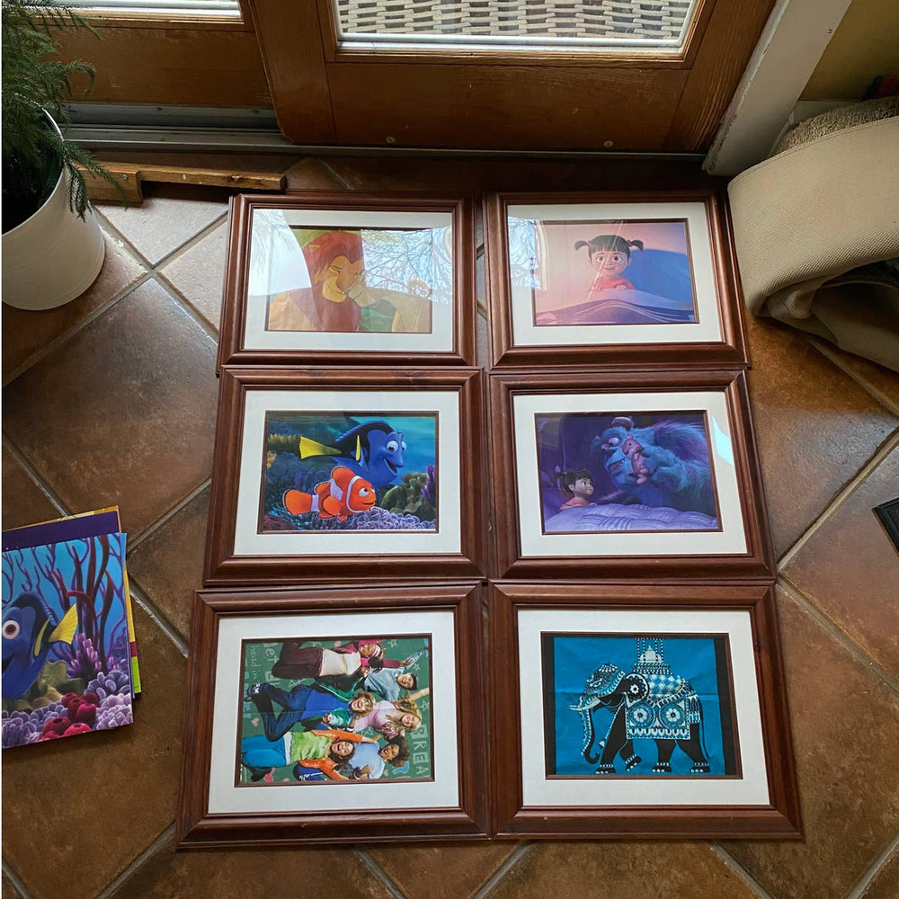 Disney Exclusive Litograph Custom Wood Frames